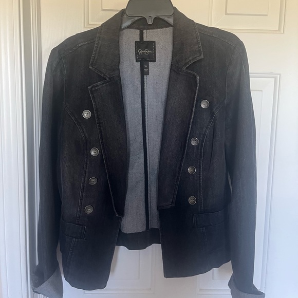 Jessica Simpson Black Denim Jacket